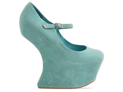 Jeffrey Campbell Night Walk in Turquoise Suede at Solestruck