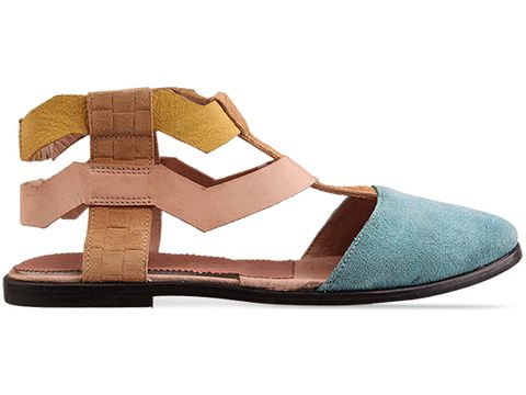 New Kid Elma Encircle in Aqua Tan at Solestruck