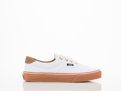 vans era white gum sole