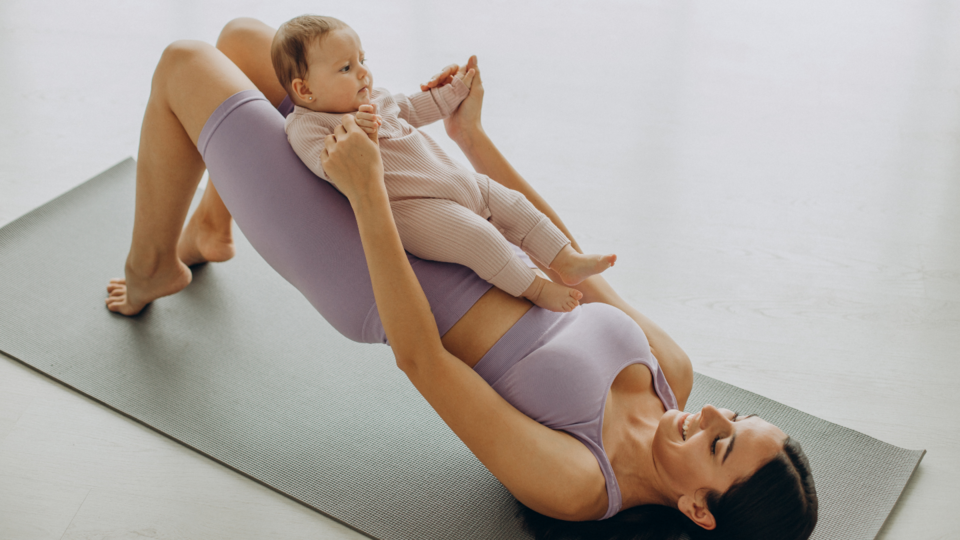 Yoga with baby