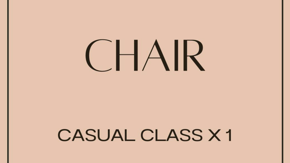 Casual Class Chair