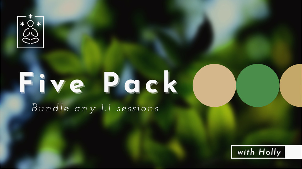 1:1 Sessions - 5 Pack