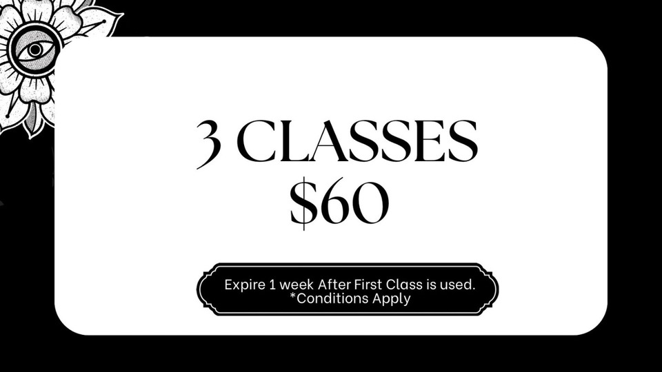 3 Class Pass - Expires 1 week