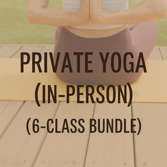 Private Yoga 6 Class Bundle - In Person