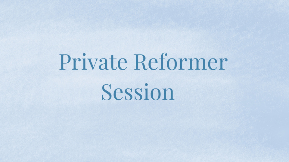 Private Reformer - Single Session