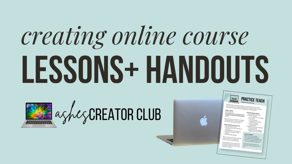 Creating Yoga Course Lesson Handouts