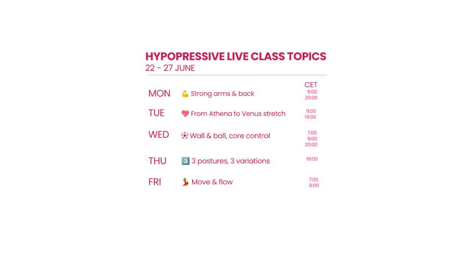 ONLINE hypopressive group class