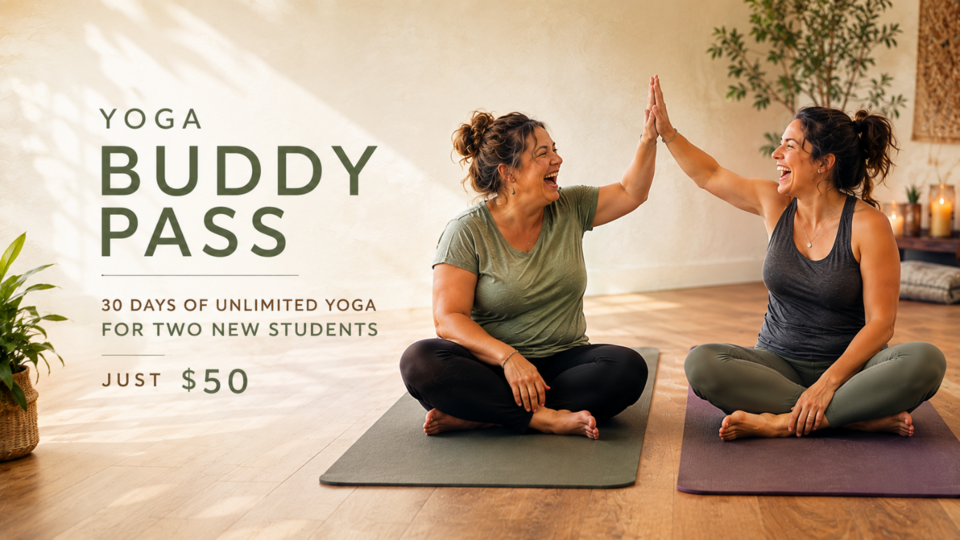 2 for 1 Yoga Buddy Pass