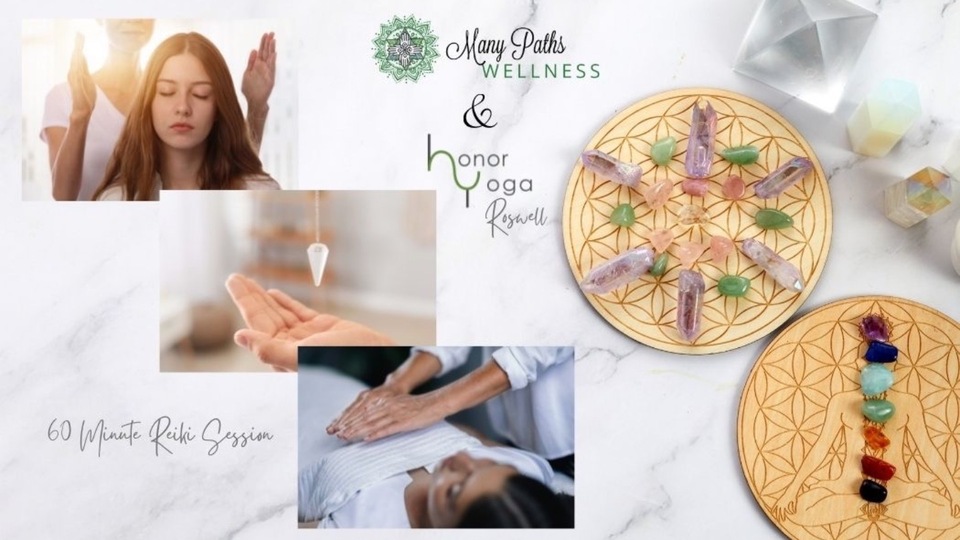 60 min Reiki Healing Session (inperson at Honor Yoga Roswell Studio)