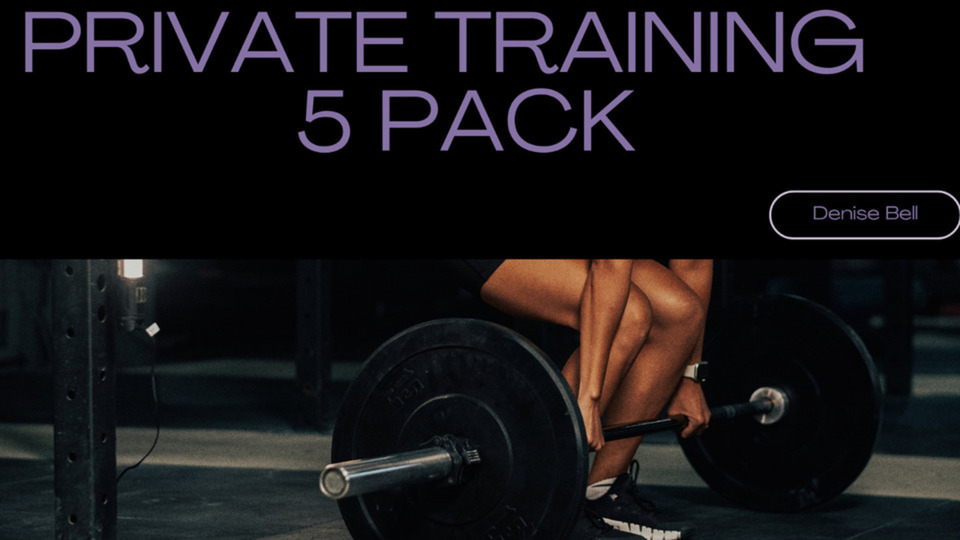 5 Pack Private Training ( 60 min Appts)