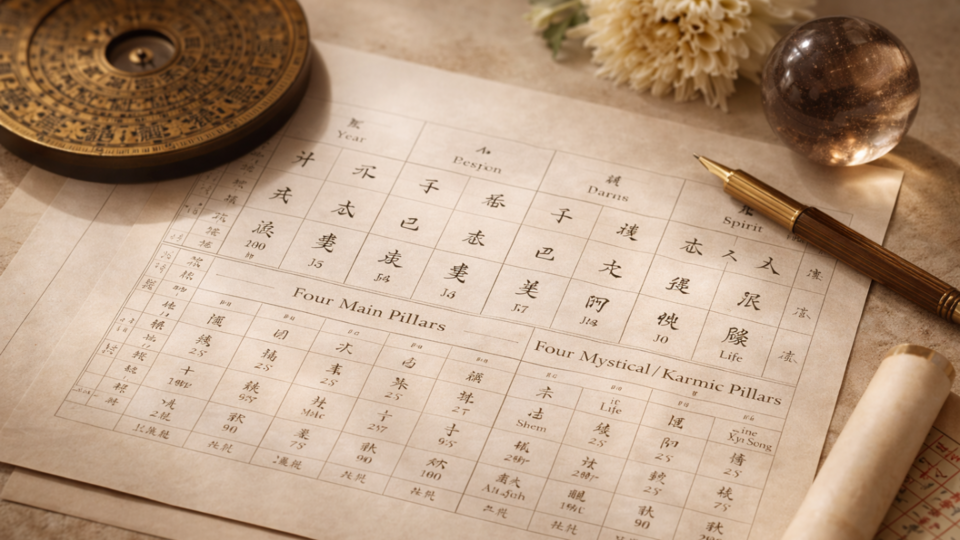 Four Mystical Karmic Pillars + DaYun Reading