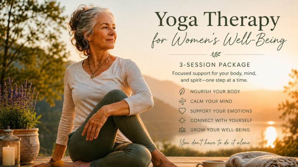Therapeutic Yoga for Woman's Well-being: 3-Session Package