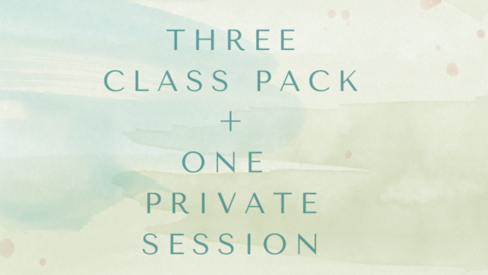 New Student 3 Class Pack + 1 Private Session 