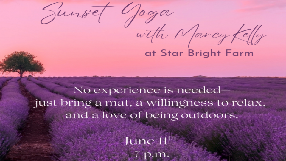 Sunset Yoga at Star Bright Lavender Farm  