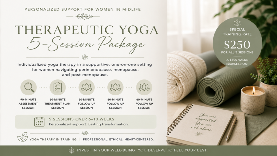 Therapeutic Yoga for Menopause Support: 5-Session Package