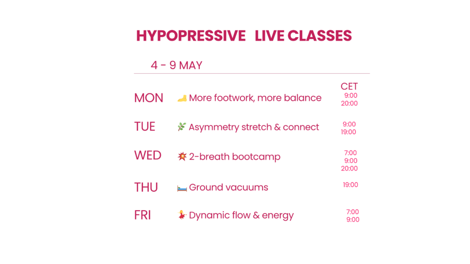 ONLINE hypopressive group class