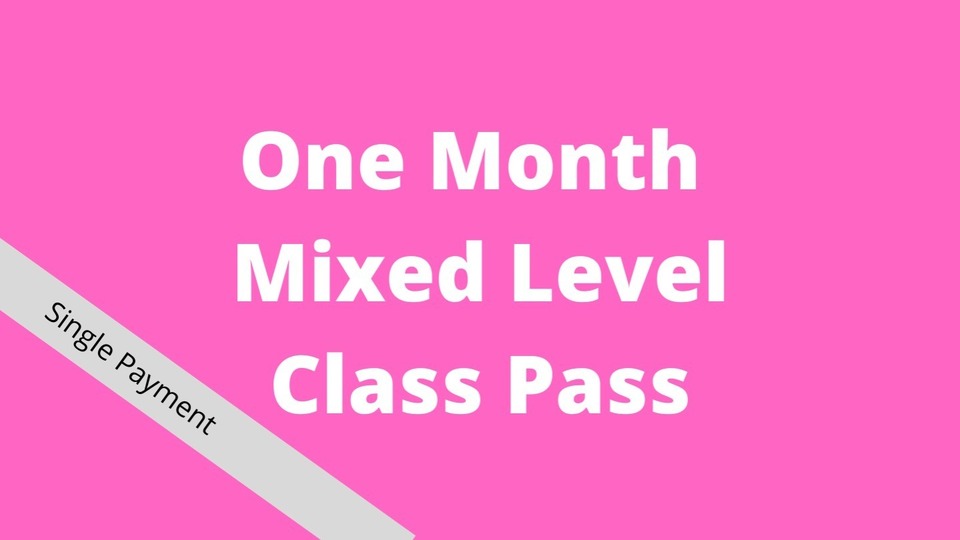 Mixed Level One Month Class Pass