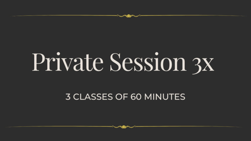 Private Journey - 3 Session Pass