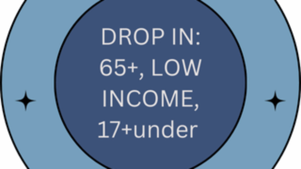 Drop In & Monthly Meditation for Seniors 65+, Low Income and 17+under