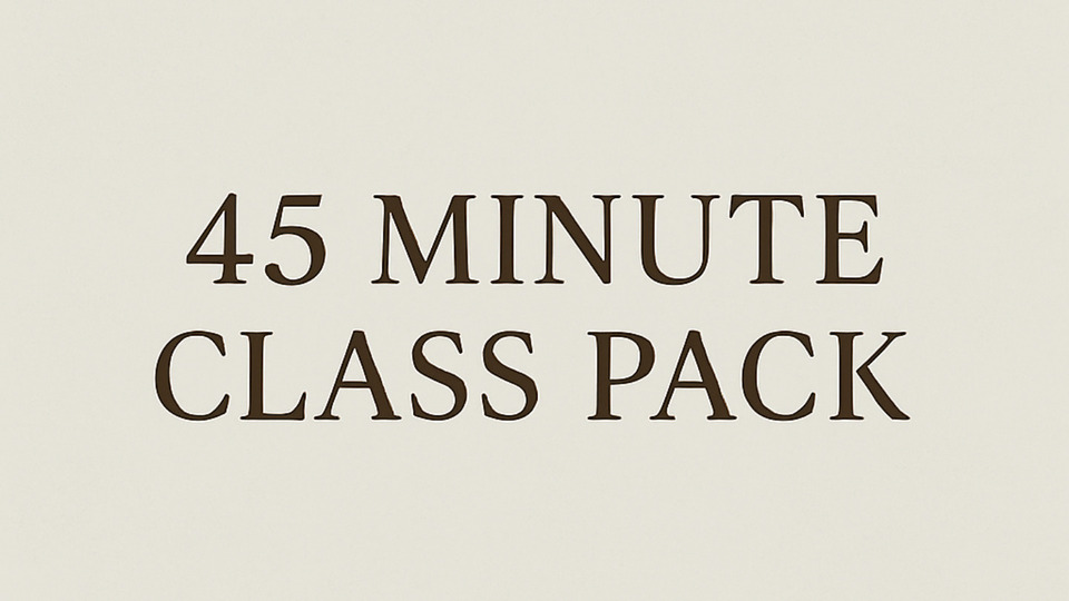 45 min Virtual Session- Class Pack 