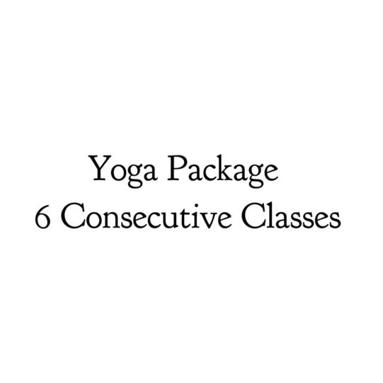 Yoga Package - 6 Consecutive Classes
