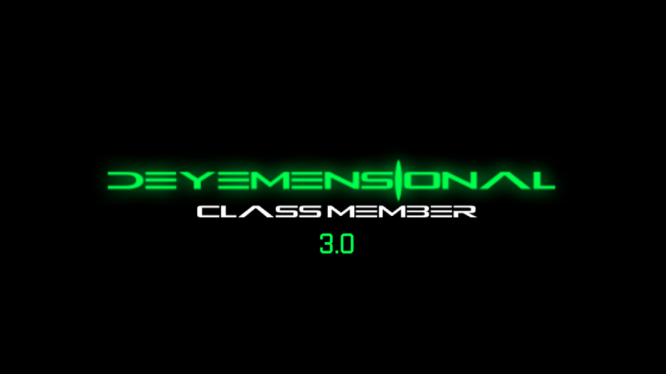 DEYEMENSIONAL CLASS MEMBER 3.0