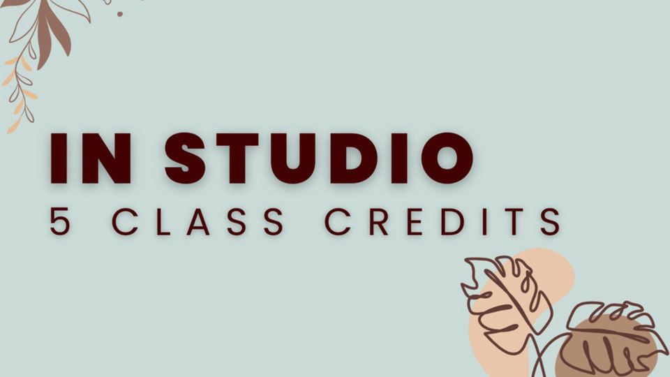 In Studio: 5 Class Credits