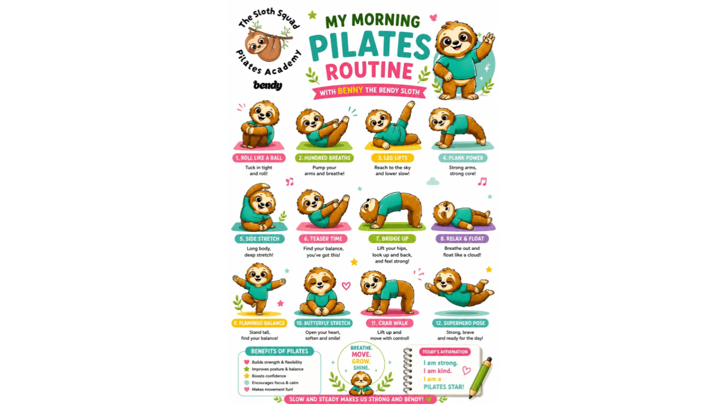 Morning Pilates Routine poster