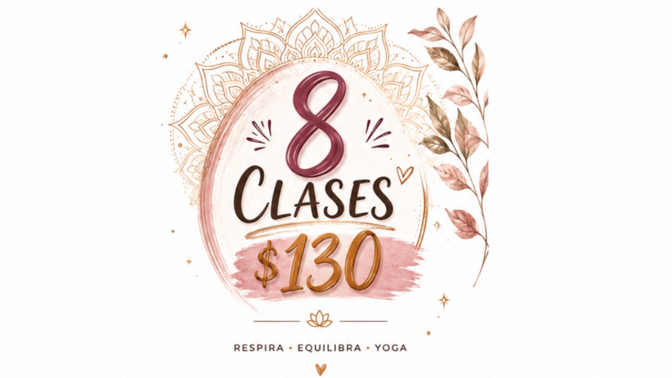 8 clases por $130