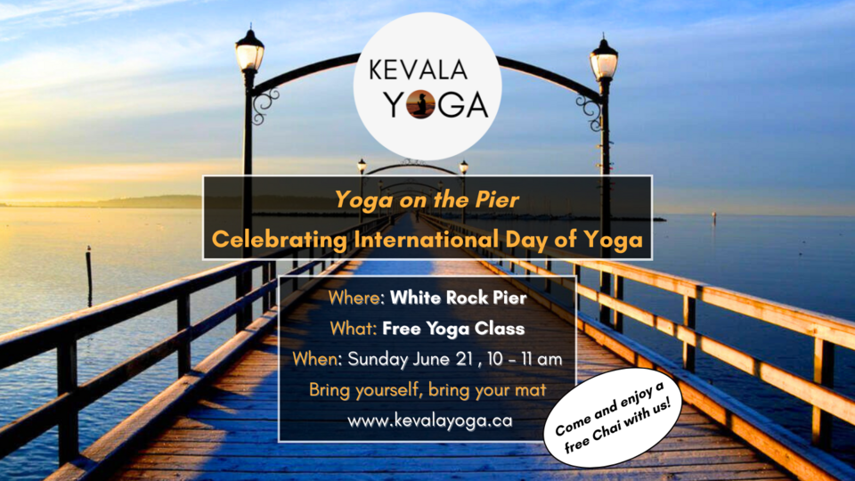 Free Community Yoga at White Rock Pier – International Day of Yoga
