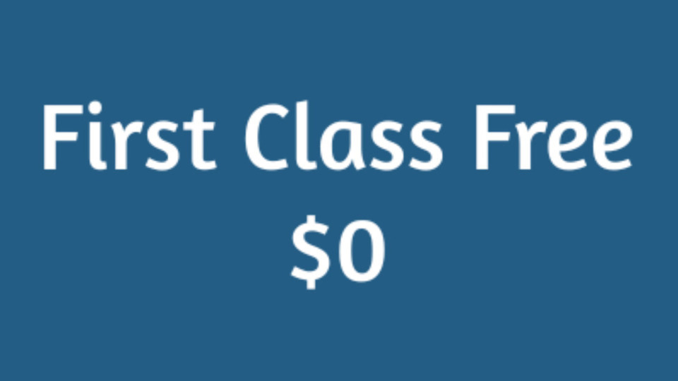 First class free!