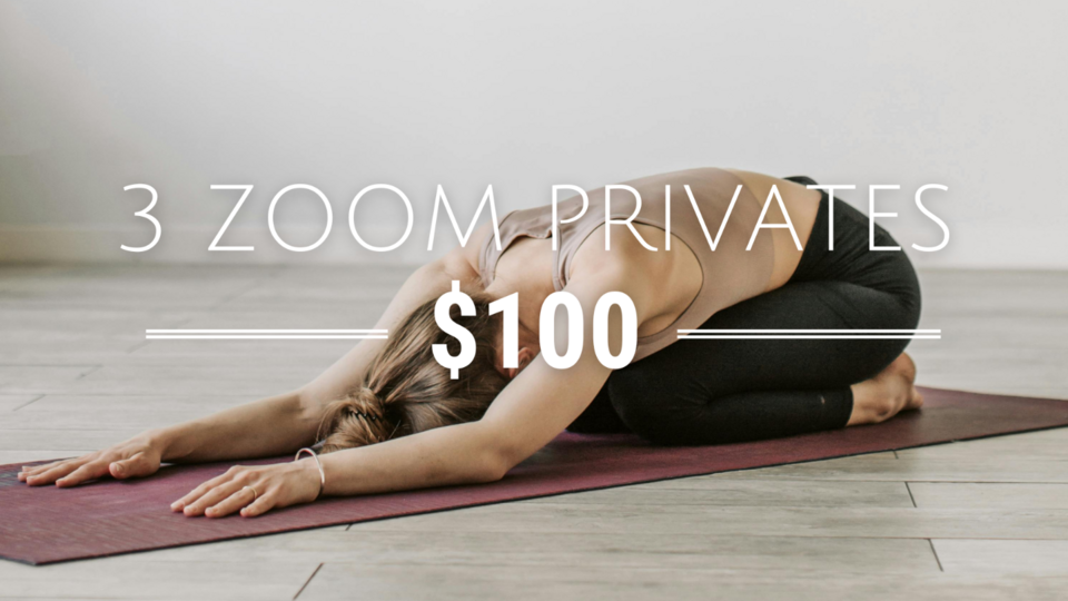 Private Zoom Flow (3 sessions)