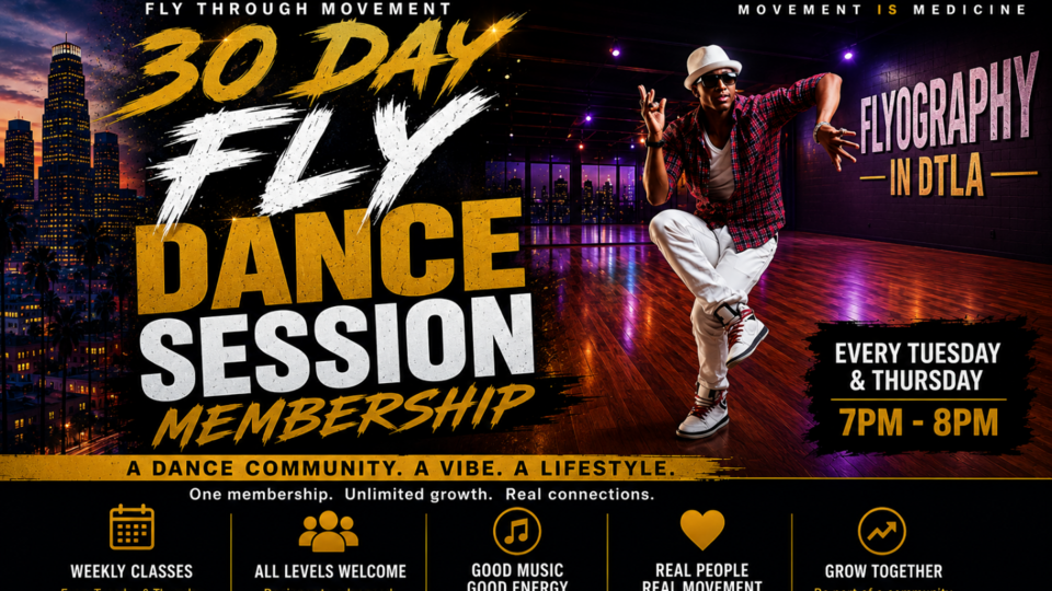 30 DAY FLY SESSION DANCE MEMBERSHIP 