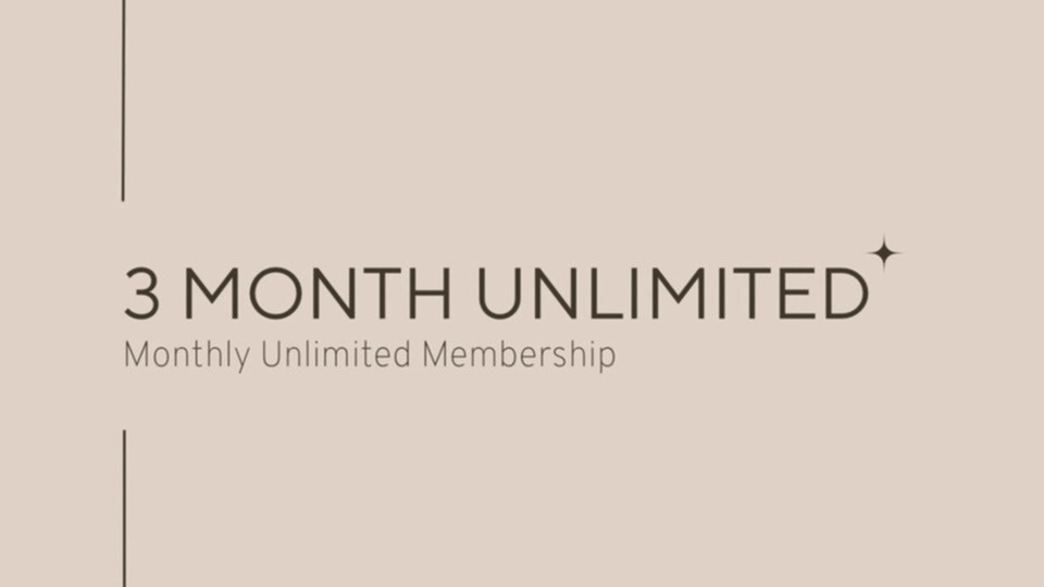 3 Month Unlimited Membership