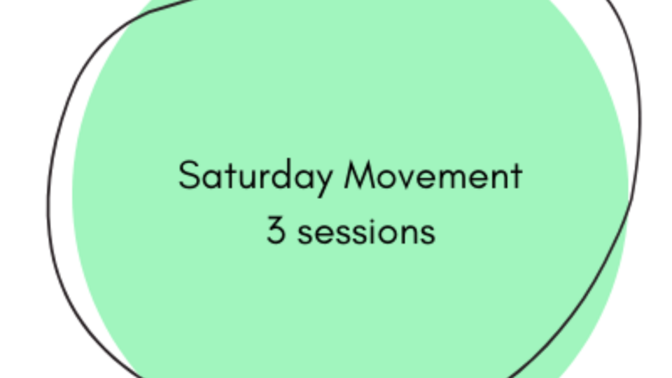 3 x 45min Saturday sessions