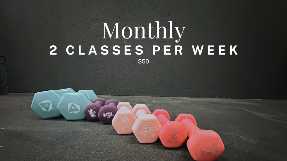Monthly: 2 Classes per Week