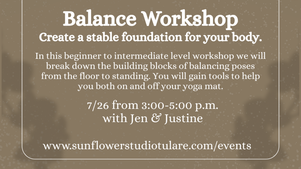 Balance Workshop