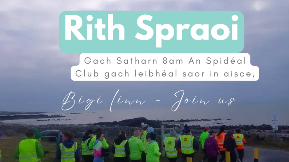 Rith Spraoi - Fun Run An Spidéal - gach Satharn 8am 
