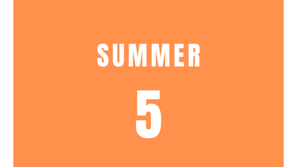 Summer 5 Class pass