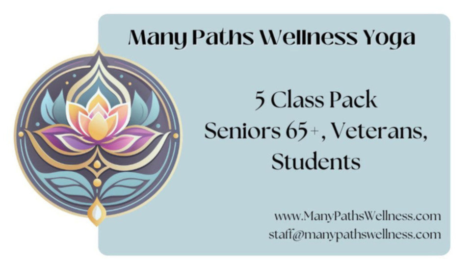 💙 Community Access 5-Class Pack (Seniors, Veterans, Students)