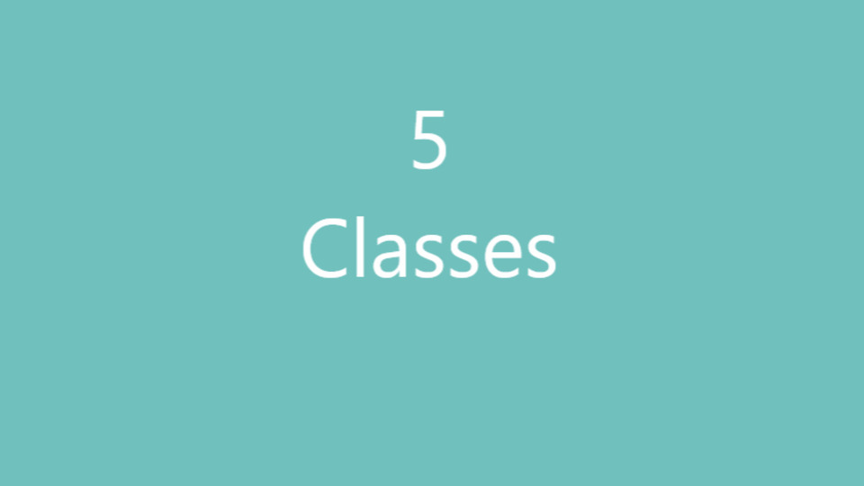 5 Class Pack
