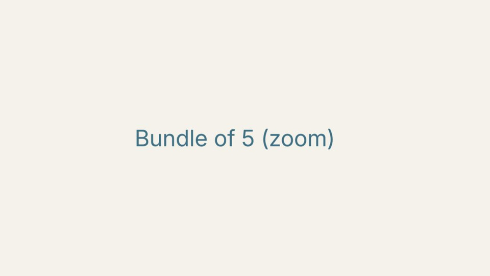Bundle of 5 (zoom)