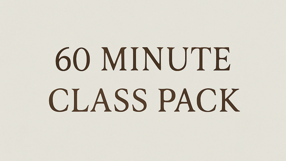 60min Virtual Session- Class Pack