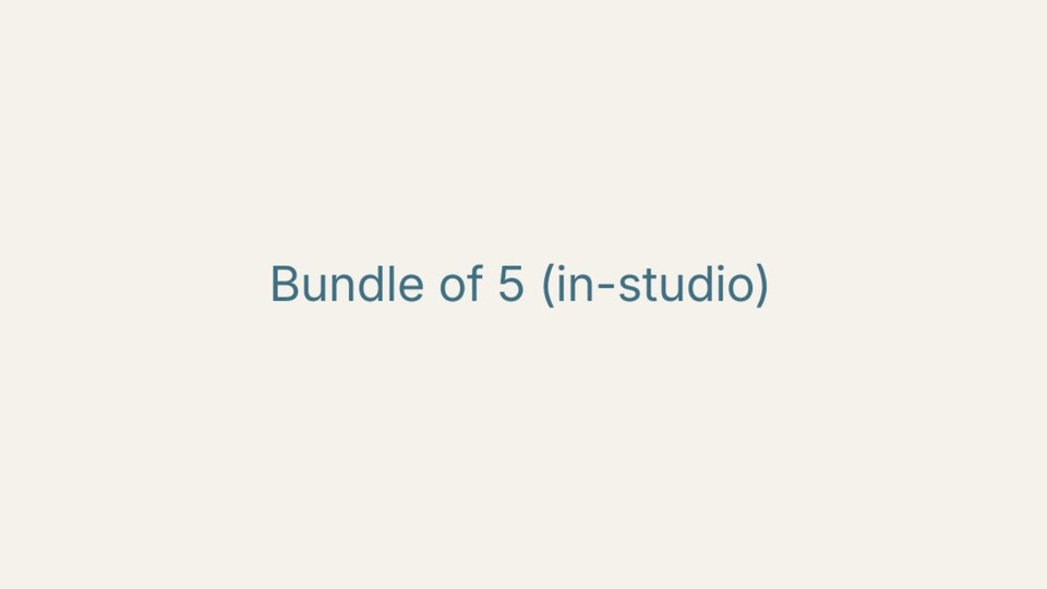 Bundle of 5 (in-studio)