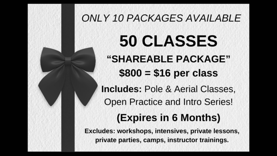 🔥50 Classes | Shareable Package | Expires in 6 Months