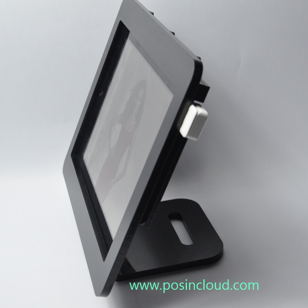 Apple Ipad Security Acrylic Desktop Stand For Pos Kiosk Time Clock Shop Display Ebay