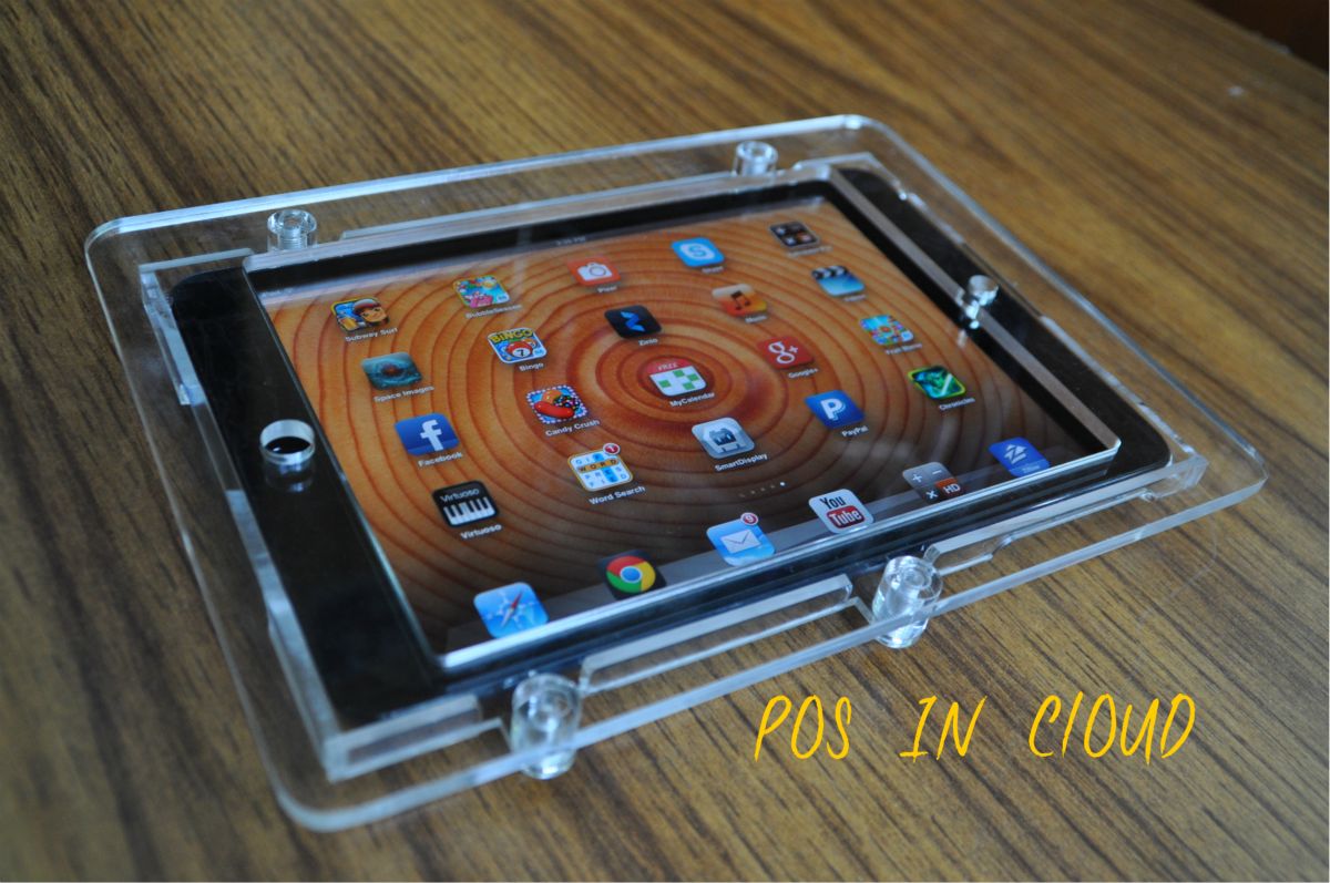 Ipad Mini Vesa Security Acrylic Enclosure W Stand For Pos Kiosk Square Reader Ebay