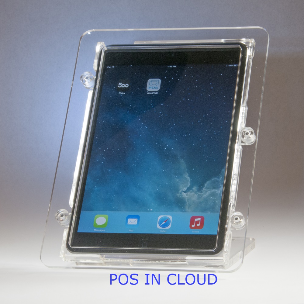 Ipad Mini Vesa Security Acrylic Enclosure W Stand For Pos Kiosk Square Reader Ebay
