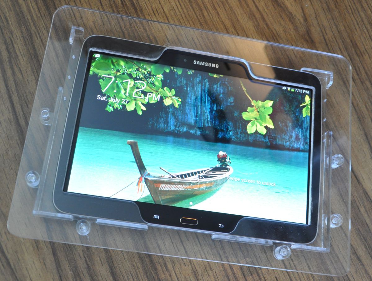 Samsung Galaxy Tab 4 10 1 Clear Acrylic Vesa Desktop Wall Mount