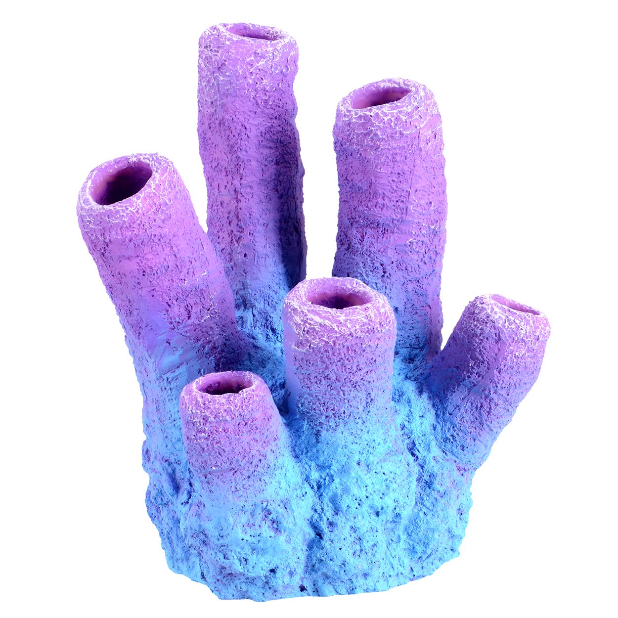 Underwater Treasures Purple Tube Sponge - Decorations - Aquarium Supplies